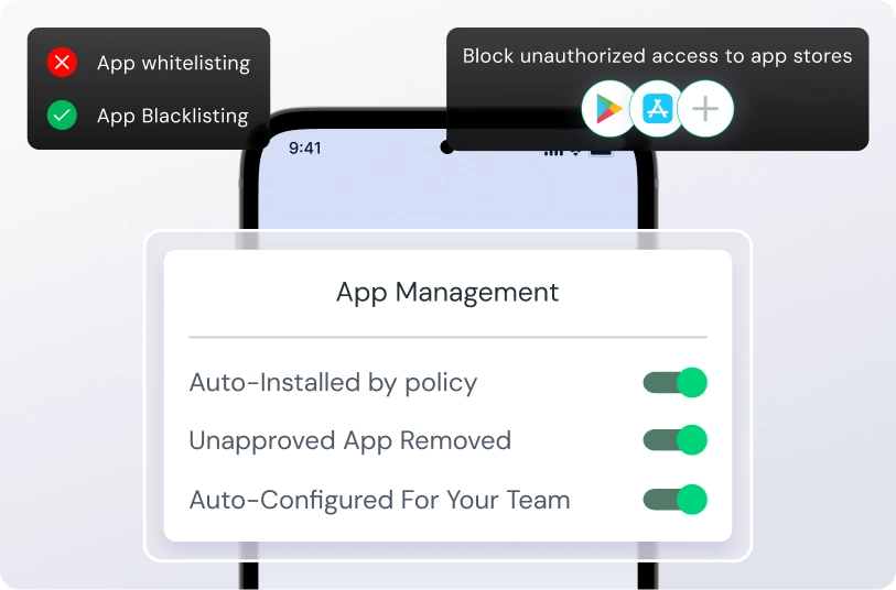 MDM app management